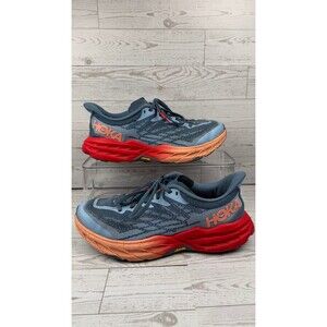 Hoka Speedgoat 5 Women's Trail Running Shoes Fire Red Vibram Size 8.5B #196